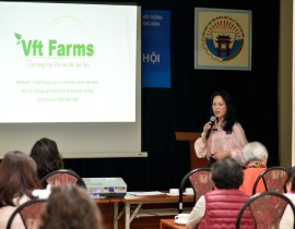 Bà Đặng Thu Yến giới thiệu mô hình hoạt động của Chuỗi An toàn thực phẩm Việt Nam và ứng dụng Vft Farms
