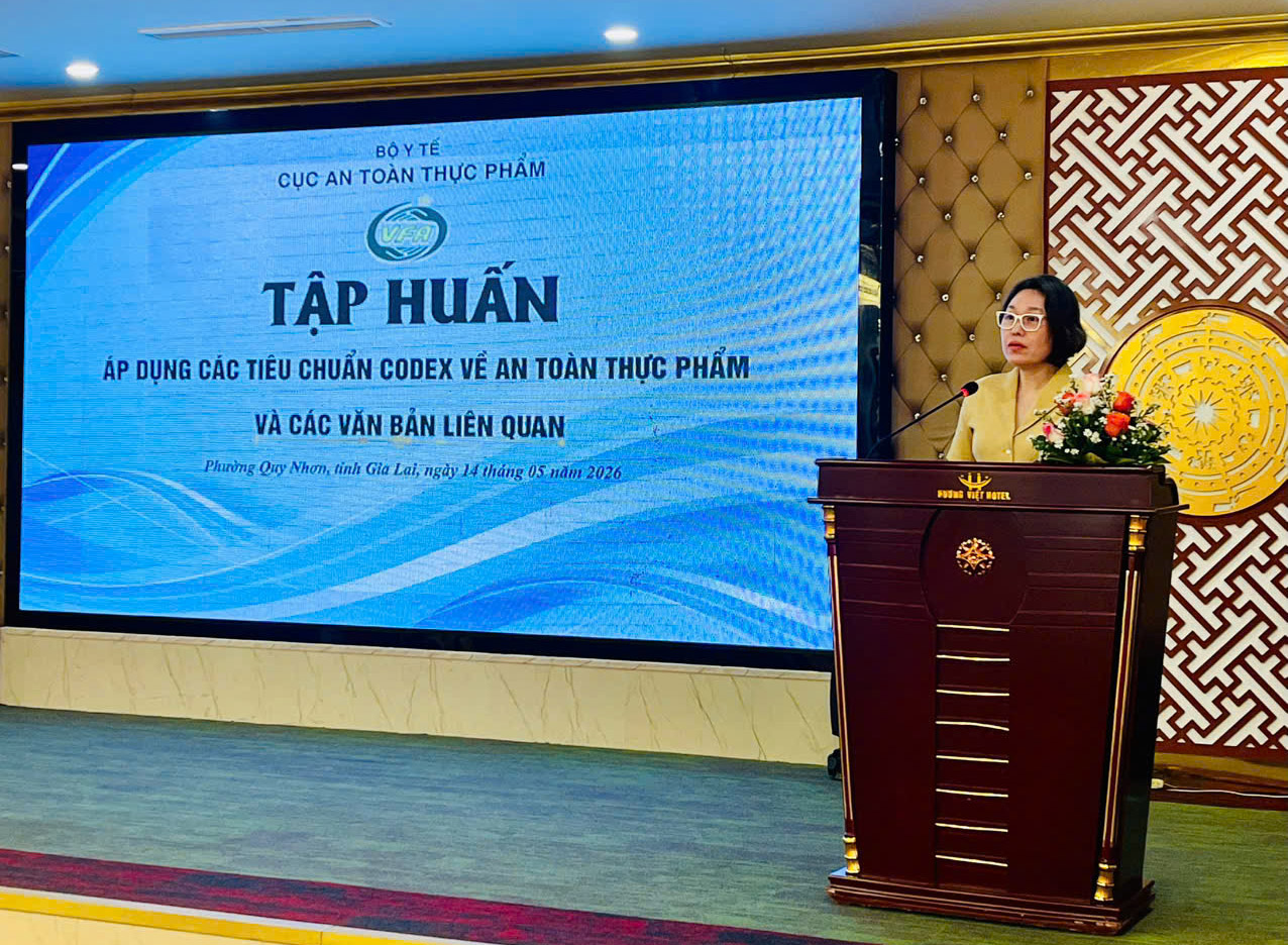 TẬP HUẤN “ÁP DỤNG CÁC TIÊU CHUẨN CODEX VỀ AN TOÀN THỰC PHẨM VÀ CÁC VĂN BẢN LIÊN QUAN”